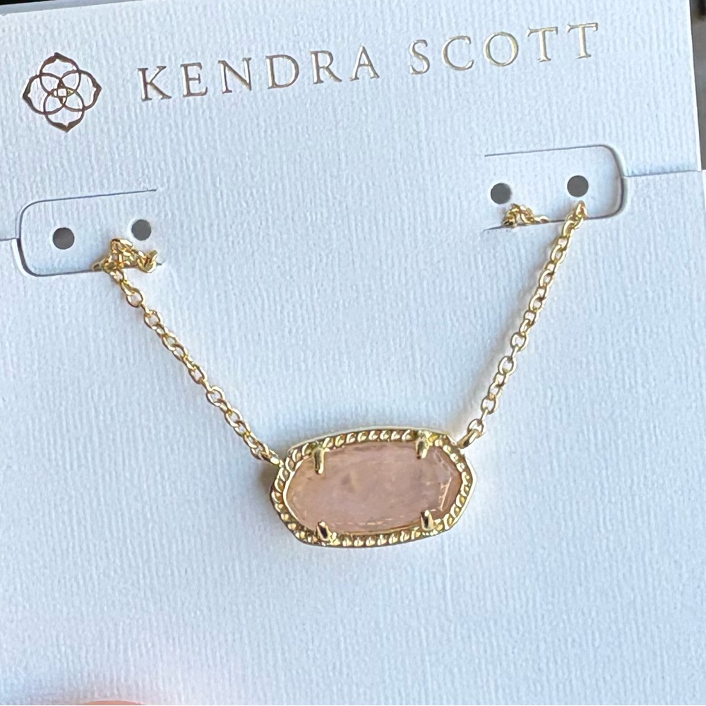Kendra Scott Rose Gold Quartz Necklace